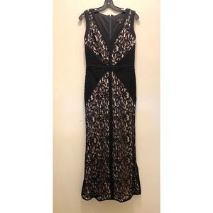 Tadashi Shoji lace maxi dress gown 6